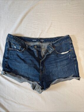Old Navy Blue Denim Cutoff Shorts - Women's